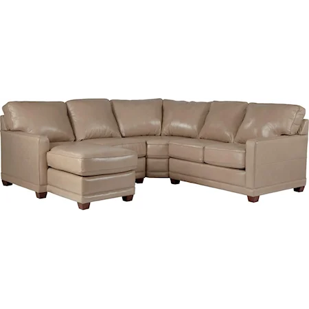 Transitional Sectional Sofa with LAF Chaise